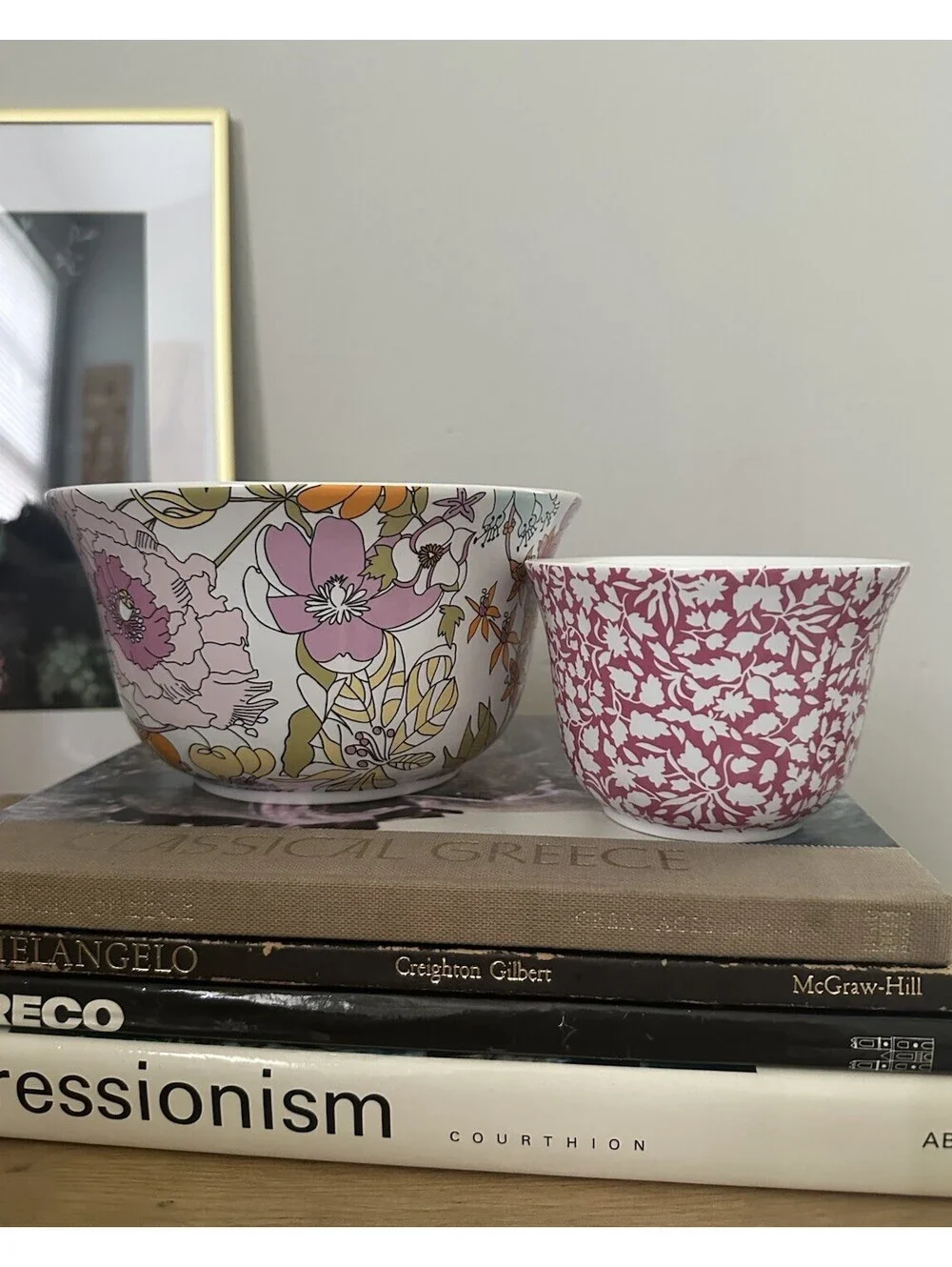 Liberty Of London For Target Set Of 2 Mixing Bowls Floral Design